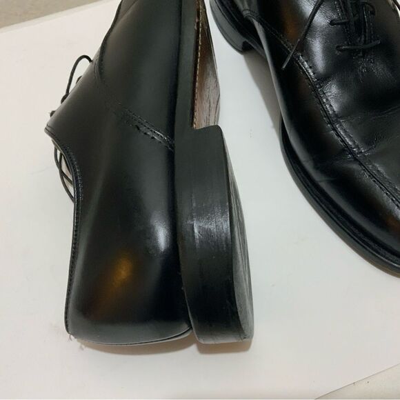 Allen Edmonds 2402 SAXON Bicycle Toe Black Oxford Dress Shoes Men’s Sz 9 C USA - Picture 2 of 16
